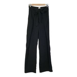 A New Day Wide Leg Tie‎ Back Black Pant